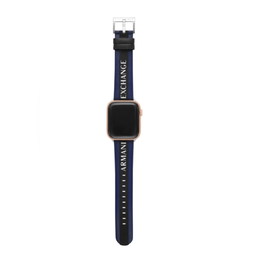 Armani Exchange Navy Leather Apple Watch ⌚️ Band 38-40mm NWOT